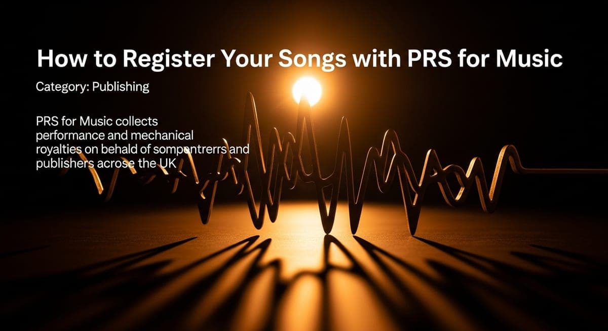 How to Register Your Songs with PRS for Music